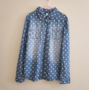 Cherokee button up top